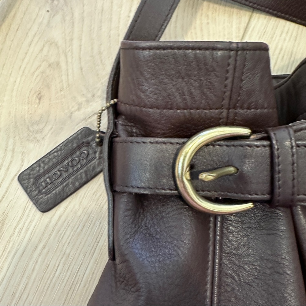 Vintage Old COACH 4156 Crossbody Bucket Bag/Shoulder Bag brown Leather - Picture 4 of 10